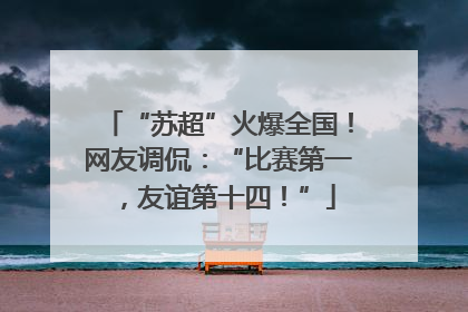 “苏超”火爆全国！网友调侃：“比赛第一，友谊第十四！”