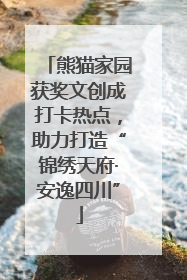 熊猫家园获奖文创成打卡热点，助力打造“锦绣天府·安逸四川”