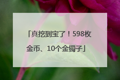 真挖到宝了！598枚金币、10个金镯子