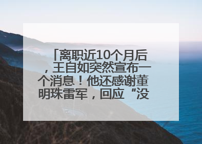 离职近10个月后，王自如突然宣布一个消息！他还感谢董明珠雷军，回应“没看过格力工资条”：真的不那么重要！