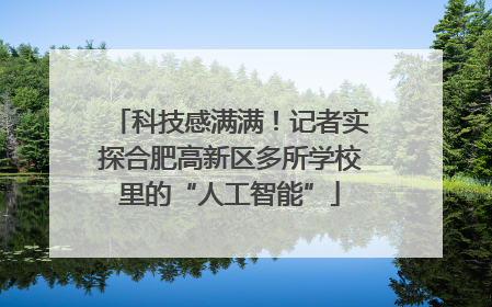 科技感满满！记者实探合肥高新区多所学校里的“人工智能”