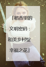 稻香里的文明密码：和美乡村绽幸福之花