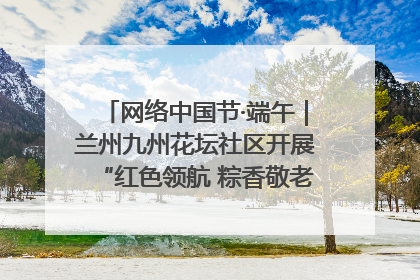 网络中国节·端午｜兰州九州花坛社区开展“红色领航 粽香敬老”端午主题活动