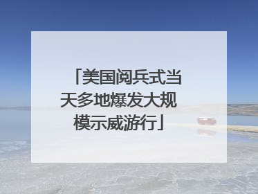 美国阅兵式当天多地爆发大规模示威游行