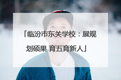 临汾市东关学校：展规划硕果 育五育新人