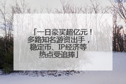一日豪买超亿元！多路知名游资出手，稳定币、IP经济等热点受追捧