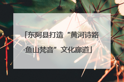东阿县打造“黄河诗路·鱼山梵音”文化廊道