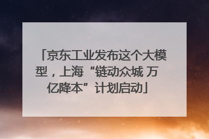京东工业发布这个大模型，上海“链动众城 万亿降本”计划启动