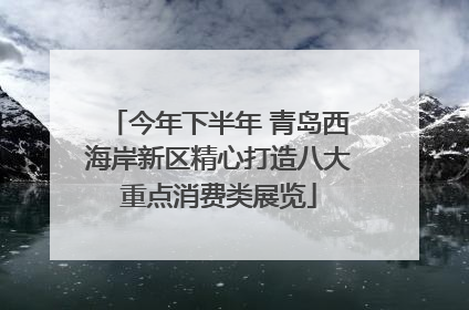 今年下半年 青岛西海岸新区精心打造八大重点消费类展览