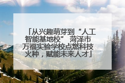 从兴趣萌芽到“人工智能基地校” 菏泽市万福实验学校点燃科技火种，赋能未来人才