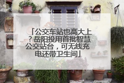 公交车站也高大上？岳阳投用首批智慧公交站台，可无线充电还带卫生间