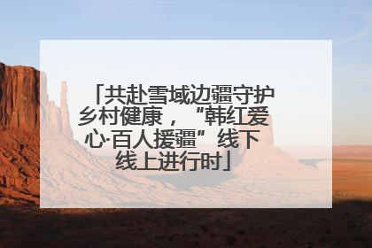 共赴雪域边疆守护乡村健康，“韩红爱心·百人援疆”线下线上进行时