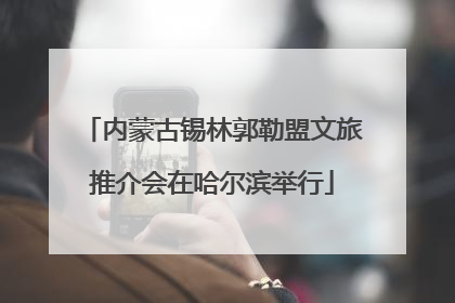 内蒙古锡林郭勒盟文旅推介会在哈尔滨举行