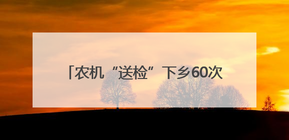 农机“送检”下乡60次 枣庄薛城临城街道为夏粮收割添“安全引擎”