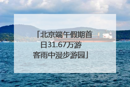北京端午假期首日31.67万游客雨中漫步游园