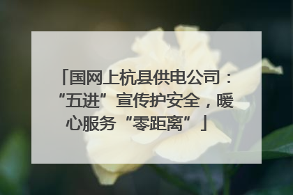 国网上杭县供电公司：“五进”宣传护安全，暖心服务“零距离”