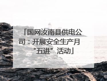 国网汝南县供电公司：开展安全生产月“五进”活动
