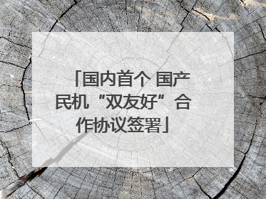 国内首个 国产民机“双友好”合作协议签署
