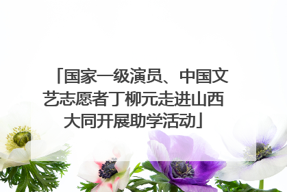 国家一级演员、中国文艺志愿者丁柳元走进山西大同开展助学活动