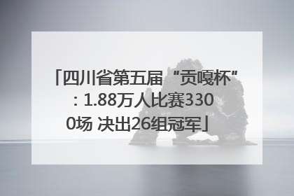 四川省第五届“贡嘎杯”：1.88万人比赛3300场 决出26组冠军