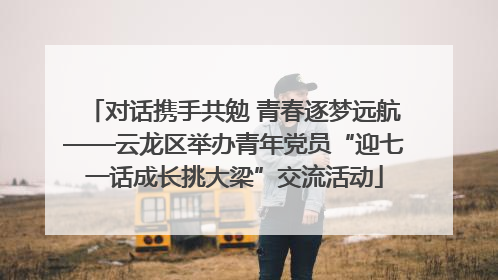 对话携手共勉 青春逐梦远航——云龙区举办青年党员“迎七一话成长挑大梁”交流活动