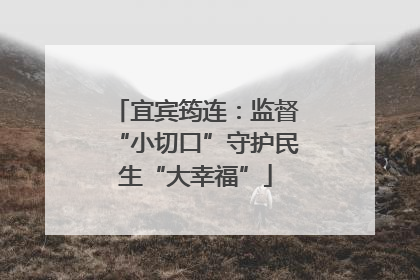 宜宾筠连：监督“小切口”守护民生“大幸福”