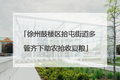 徐州鼓楼区拾屯街道多管齐下助农抢收夏粮