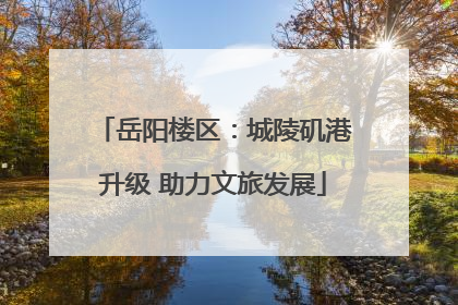 岳阳楼区：城陵矶港升级 助力文旅发展