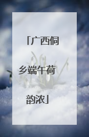 广西侗乡端午荷韵浓