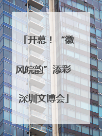 开幕！“徽风皖韵”添彩深圳文博会