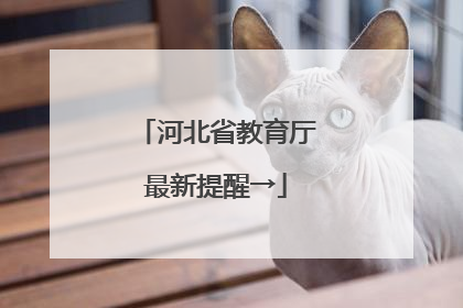 河北省教育厅最新提醒→
