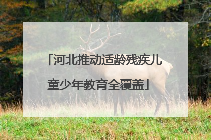 河北推动适龄残疾儿童少年教育全覆盖