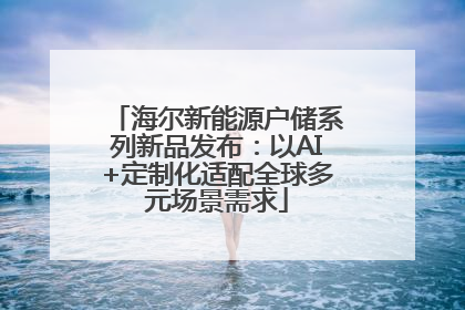 海尔新能源户储系列新品发布：以AI+定制化适配全球多元场景需求
