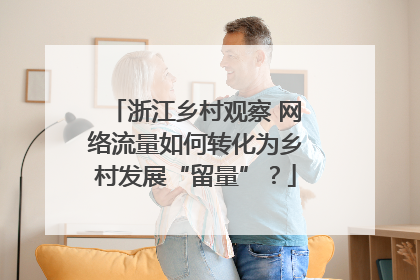 浙江乡村观察 网络流量如何转化为乡村发展“留量”？