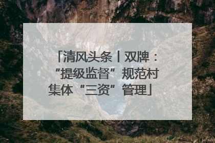 清风头条丨双牌：“提级监督”规范村集体“三资”管理