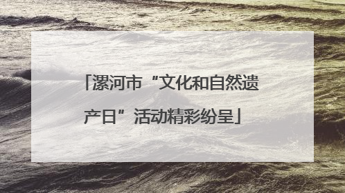 漯河市“文化和自然遗产日”活动精彩纷呈