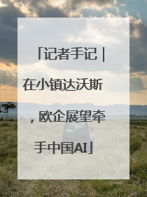 记者手记｜在小镇达沃斯，欧企展望牵手中国AI
