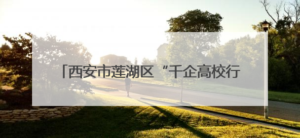西安市莲湖区“千企高校行”活动走进西安理工大学