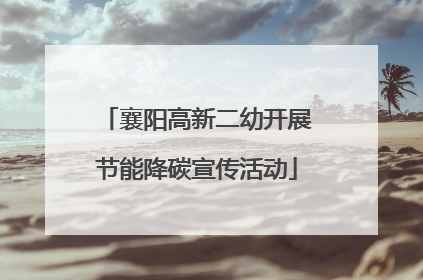 襄阳高新二幼开展节能降碳宣传活动