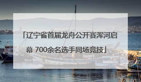 辽宁省首届龙舟公开赛浑河启幕 700余名选手同场竞技