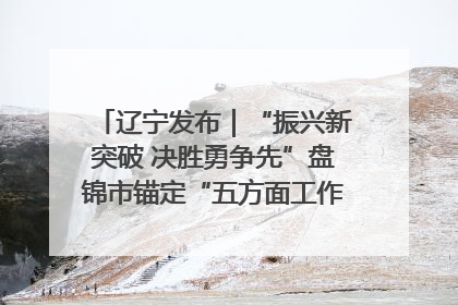 辽宁发布｜“振兴新突破 决胜勇争先”盘锦市锚定“五方面工作”力争全年地区生产总值增长5.5%左右
