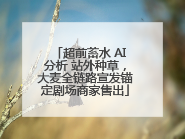 超前蓄水 AI分析 站外种草，大麦全链路宣发锚定剧场商家售出