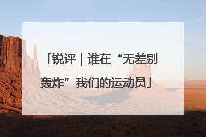 锐评｜谁在“无差别轰炸”我们的运动员