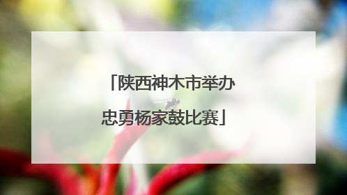 陕西神木市举办忠勇杨家鼓比赛