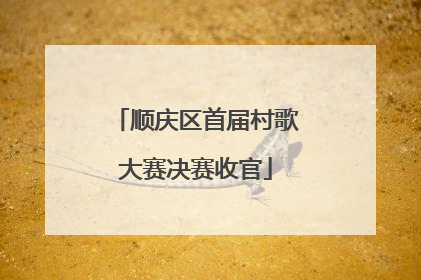 顺庆区首届村歌大赛决赛收官