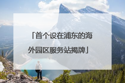 首个设在浦东的海外园区服务站揭牌