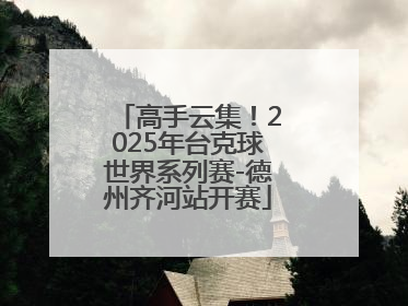 高手云集！2025年台克球世界系列赛-德州齐河站开赛