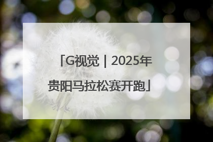 G视觉｜2025年贵阳马拉松赛开跑